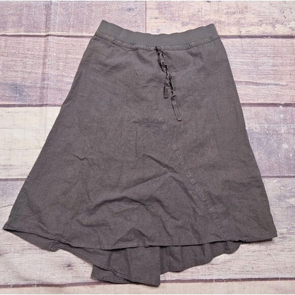 Patagonia Drawstring Skirt Hemp Organic Cotton Gray Size 4 - Picture 1 of 4